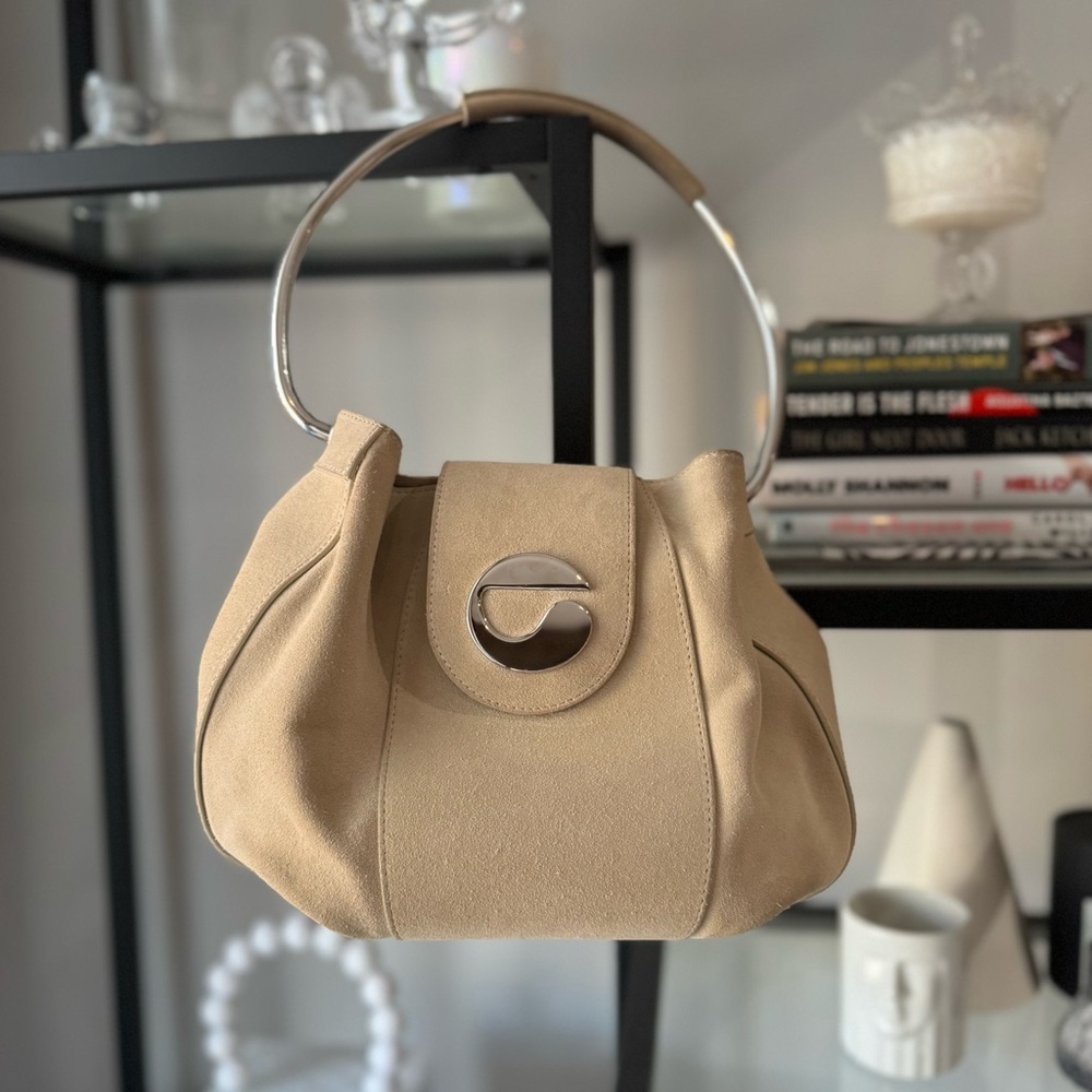 Coperni Large Ring Bag Beige Silver UFO